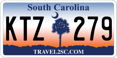 SC license plate KTZ279
