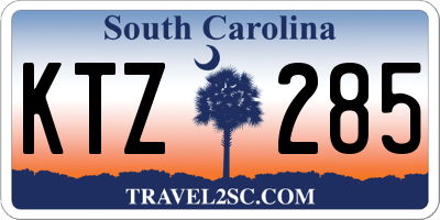 SC license plate KTZ285