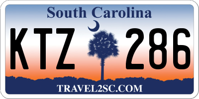 SC license plate KTZ286
