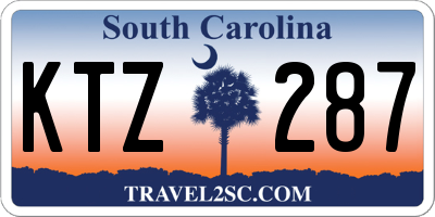 SC license plate KTZ287