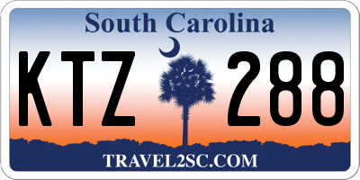 SC license plate KTZ288
