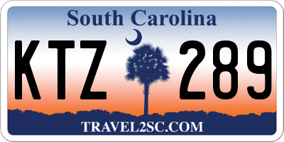 SC license plate KTZ289