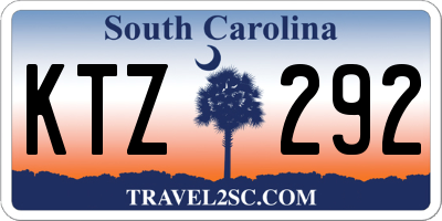 SC license plate KTZ292