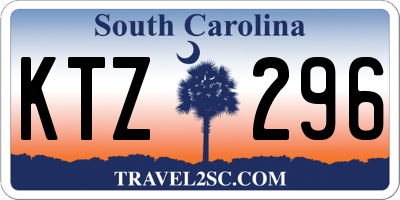 SC license plate KTZ296