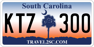 SC license plate KTZ300