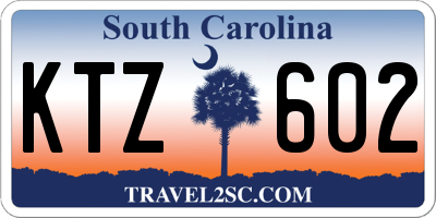 SC license plate KTZ602