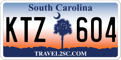 SC license plate KTZ604