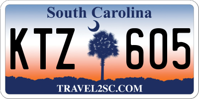 SC license plate KTZ605