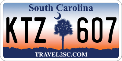 SC license plate KTZ607
