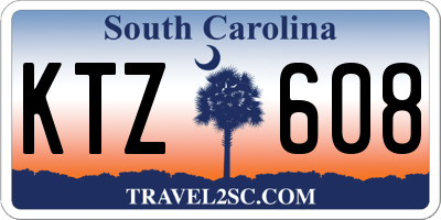 SC license plate KTZ608