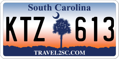 SC license plate KTZ613
