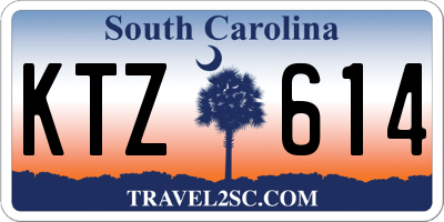 SC license plate KTZ614