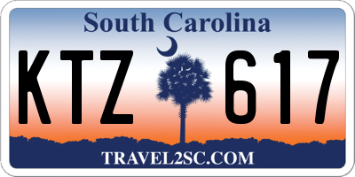 SC license plate KTZ617