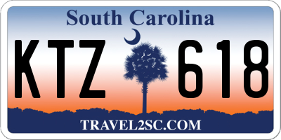 SC license plate KTZ618