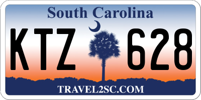 SC license plate KTZ628