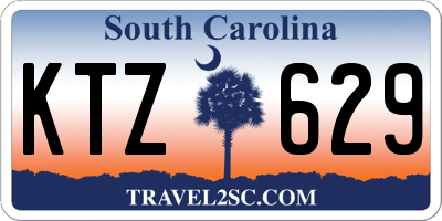 SC license plate KTZ629