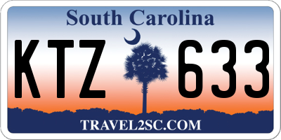 SC license plate KTZ633