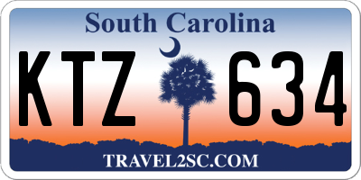 SC license plate KTZ634