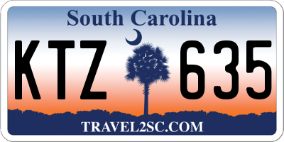 SC license plate KTZ635