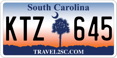 SC license plate KTZ645