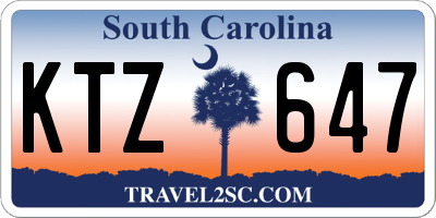SC license plate KTZ647