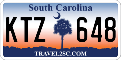 SC license plate KTZ648