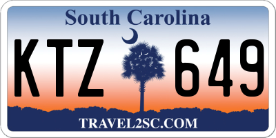 SC license plate KTZ649