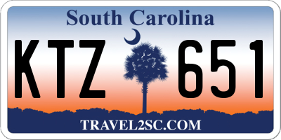 SC license plate KTZ651