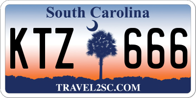 SC license plate KTZ666