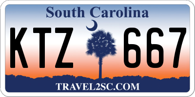 SC license plate KTZ667