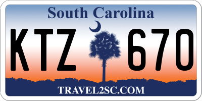 SC license plate KTZ670