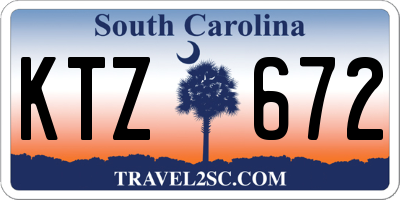 SC license plate KTZ672