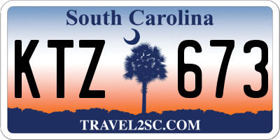 SC license plate KTZ673