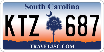 SC license plate KTZ687