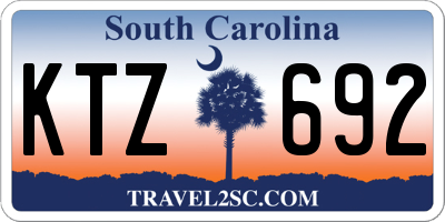 SC license plate KTZ692