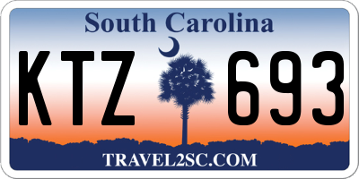 SC license plate KTZ693