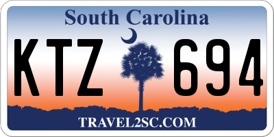 SC license plate KTZ694