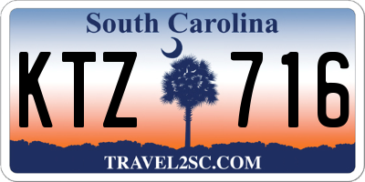 SC license plate KTZ716