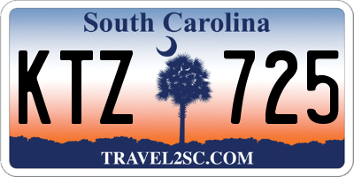 SC license plate KTZ725