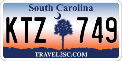SC license plate KTZ749