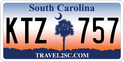 SC license plate KTZ757