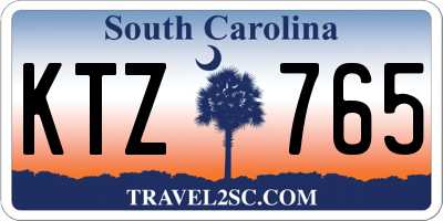 SC license plate KTZ765
