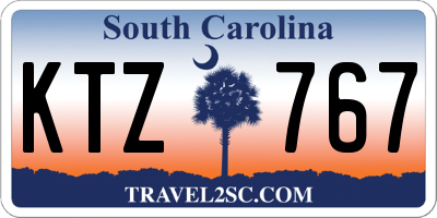 SC license plate KTZ767
