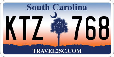 SC license plate KTZ768