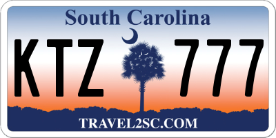 SC license plate KTZ777