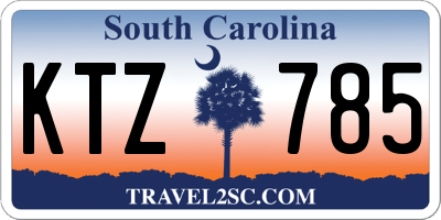 SC license plate KTZ785