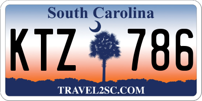 SC license plate KTZ786