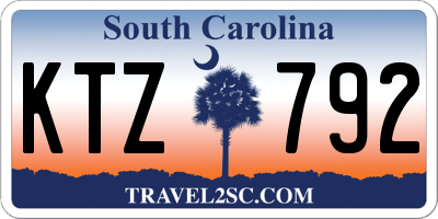 SC license plate KTZ792