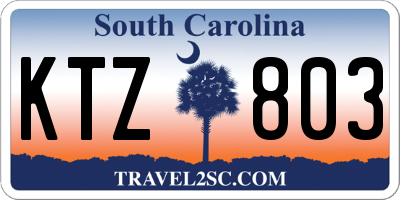 SC license plate KTZ803