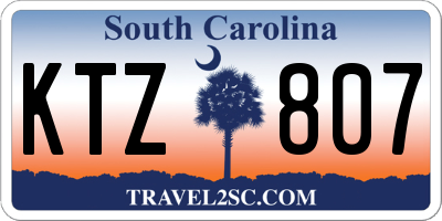 SC license plate KTZ807